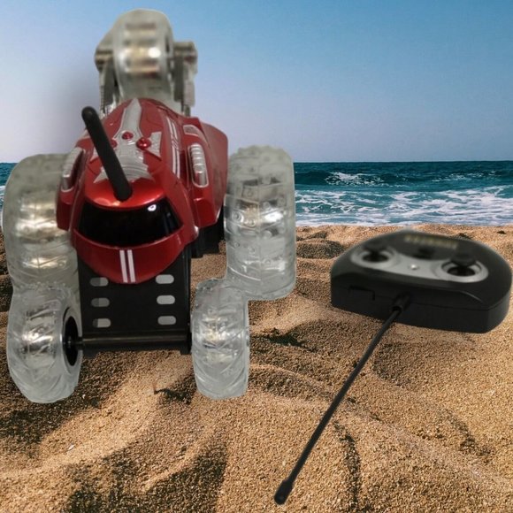 Blue Hat Radio Controlled Thunder Tumber Red 360 Degree Rally Car w/ LED Lights - Picture 2 of 16